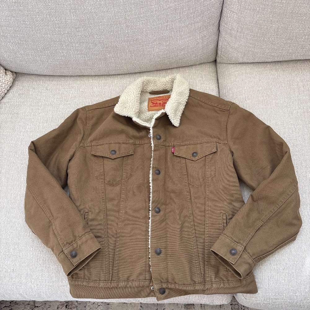 Levi Strauss Sherpa Lined Trucker Jacket